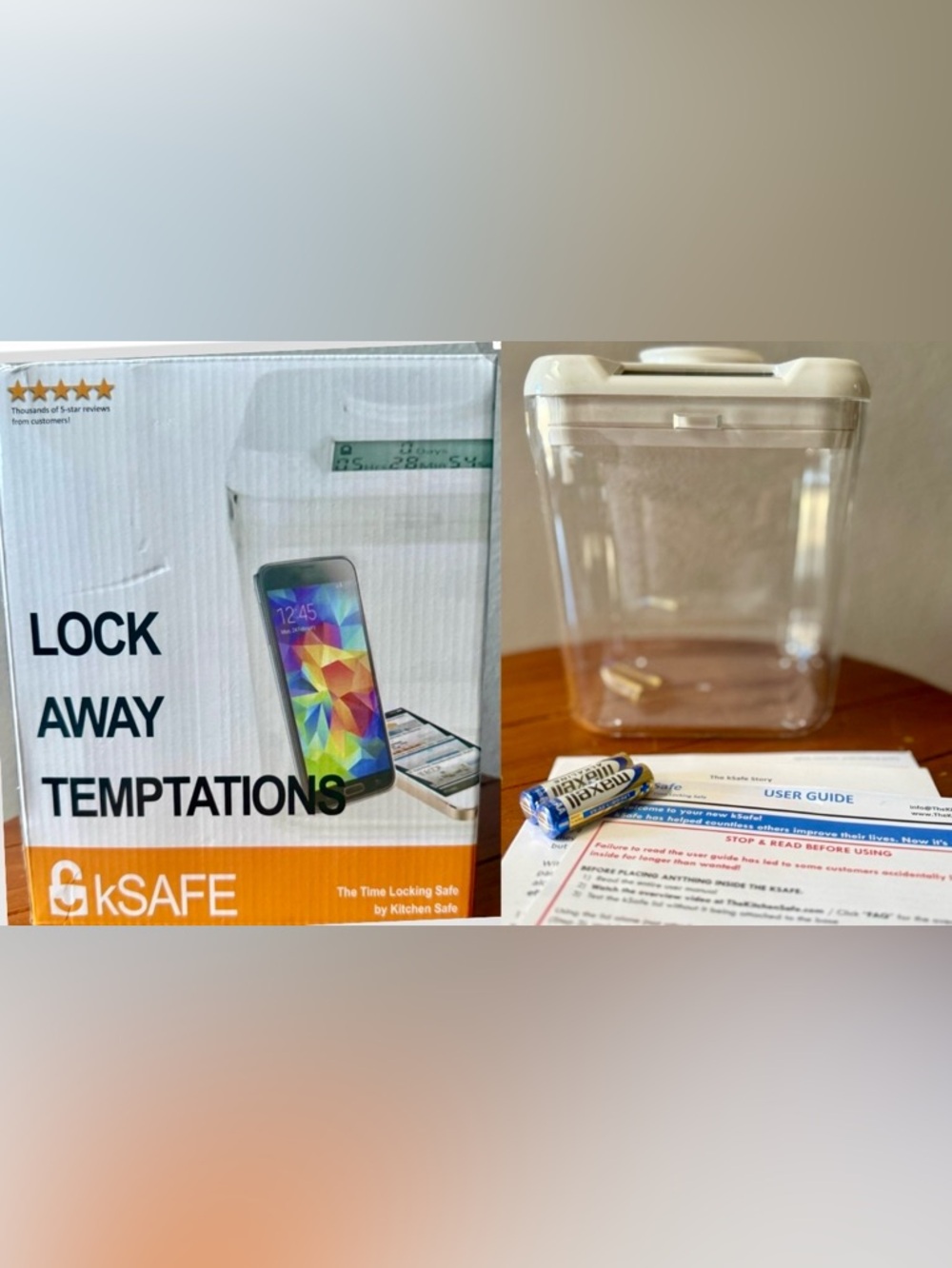 kSafe Time Locking Container White~New